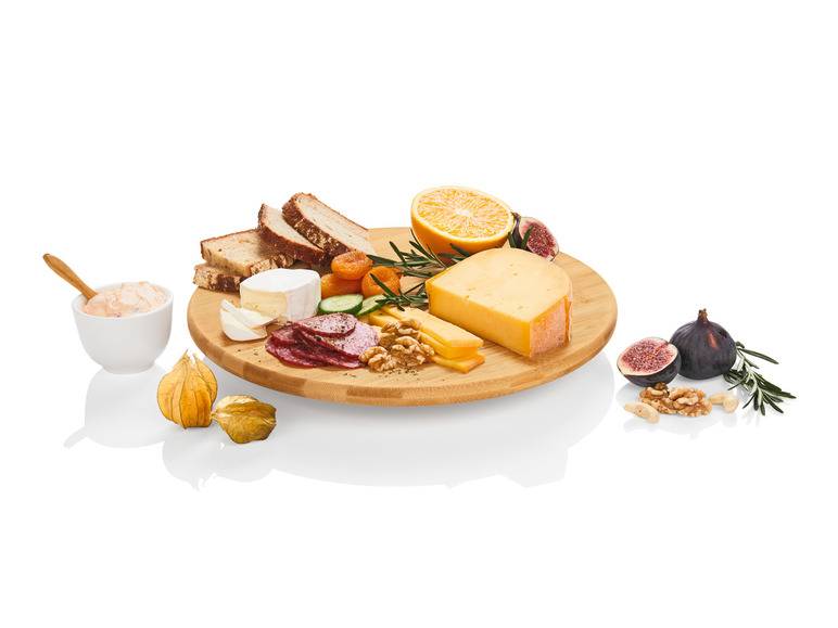 ERNESTO® Käseglocke \ Dreh- und Servierplatte \ Käse-Schneidebrett, hohe Schnittfestigkeit Wochenangebot