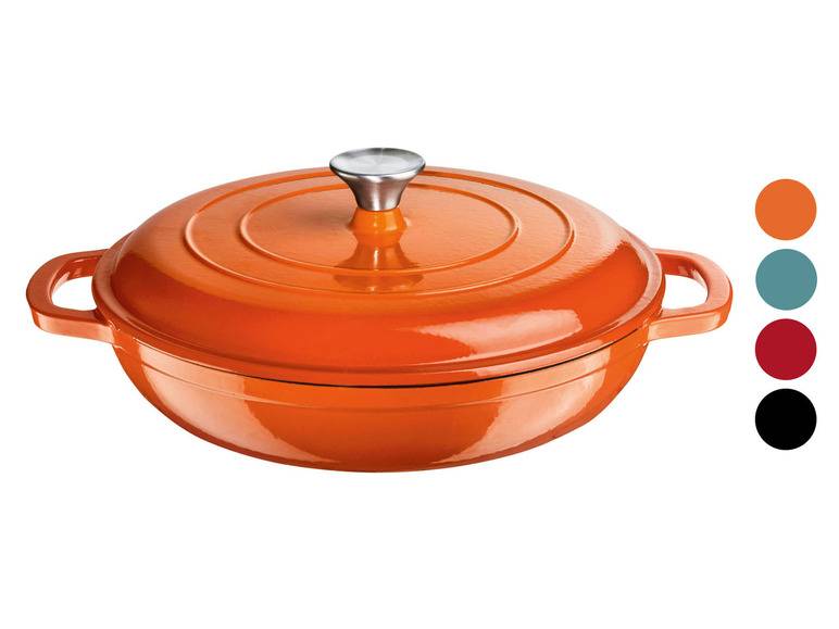 ERNESTO® Gusseisen-Servierpfanne, Ø 30 cm, mit Drop-System Begrenzte Freigabe