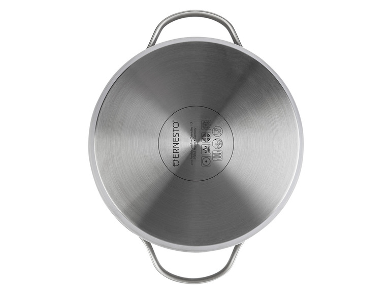 ERNESTO® Topfset Edelstahl, 6-tlg, mit Glasdeckel Neueste Stile