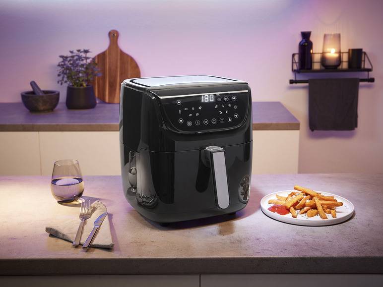 SILVERCREST® KITCHEN TOOLS Heißluftfritteuse Smart XL »SHFS 2150 A1«, 5,5 l, 2150 W Bis zu 55% Rabatt