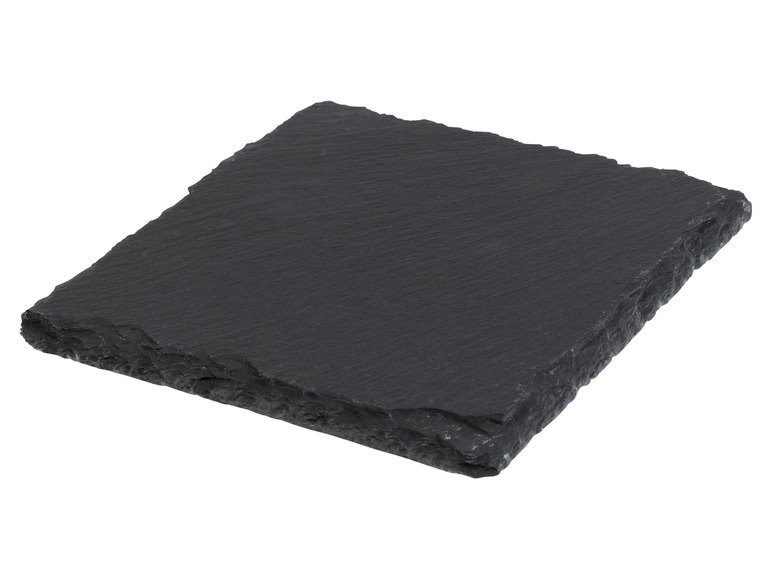 LIVARNO home Schiefer-Servierplatten / Schiefer-Untersetzer, mit Antirutsch-Füßen Super Rabatt