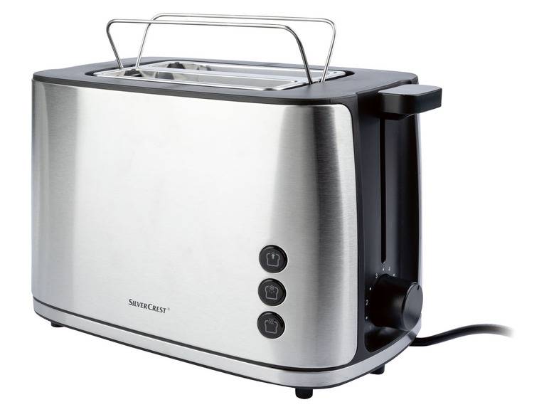 SILVERCREST® KITCHEN TOOLS Toaster »STE 950 A1«, Edelstahl, mit Brötchenaufsatz Limitierter Zeitrabatt