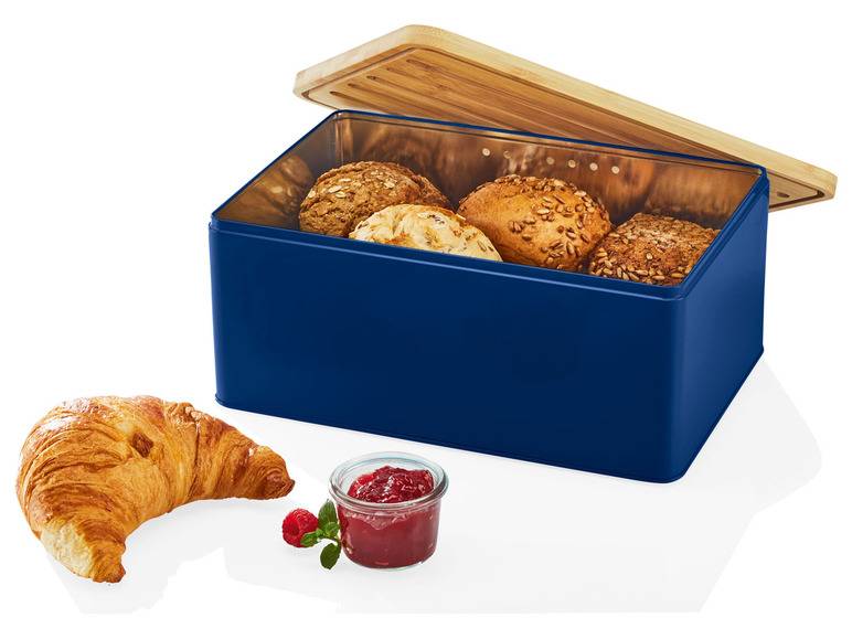 ERNESTO® Brotkasten, mit Bambusdeckel, 2in1 Rabatt