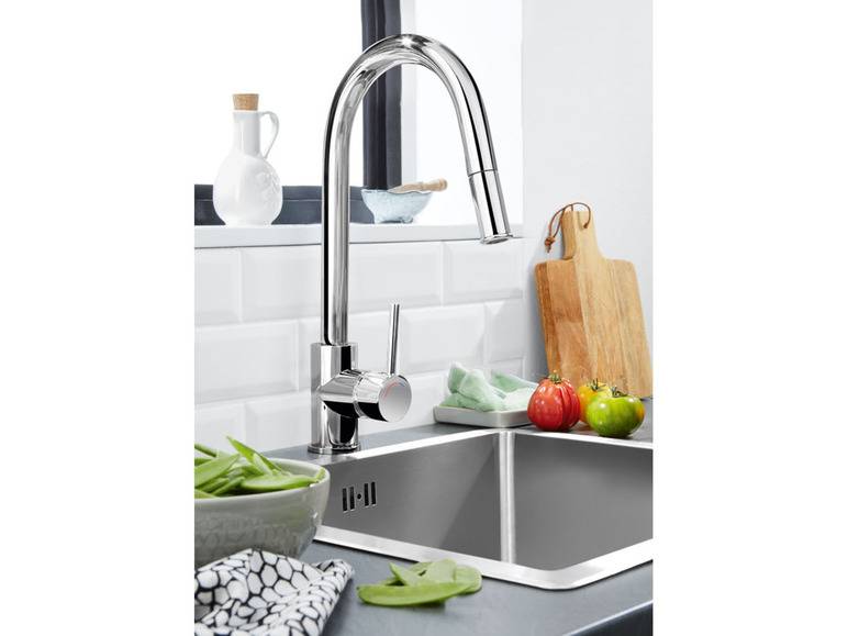 LIVARNO home Design Küchenarmatur, mit Brauseschlauch Exklusive Angebote