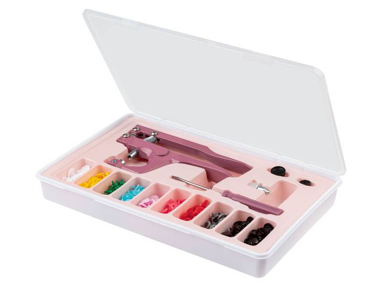 crelando® Druckknopfset, Kunststoff, mit Zange Super Sparpreis