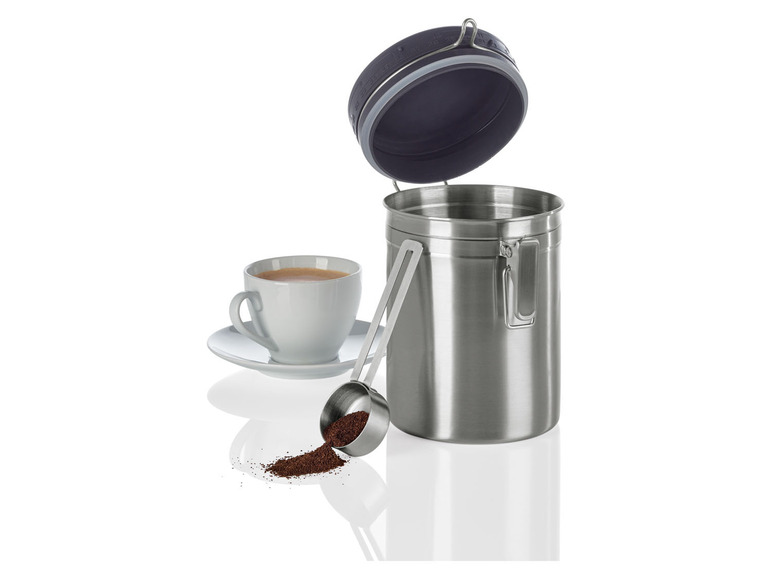 ERNESTO® Kaffee-Aromadose für Bohnen/ Pads, Edelstahl Auslauf