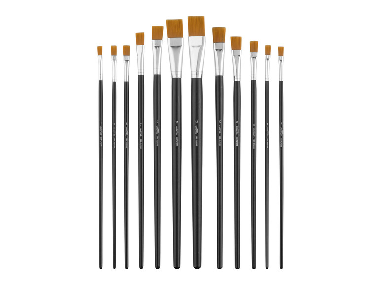 crelando® Rundpinsel- / Flachpinsel-Set, aus Synthetikhaar Sonderangebot