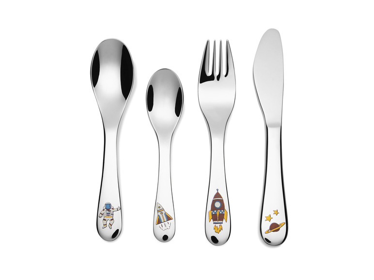 ERNESTO® Kinderbesteck-Set, 4-teilig, hochglanzpoliert Großer Ausverkauf