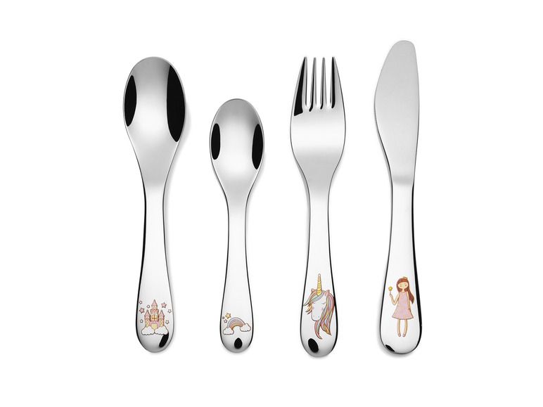 ERNESTO® Kinderbesteck-Set, 4-teilig, hochglanzpoliert Großer Ausverkauf