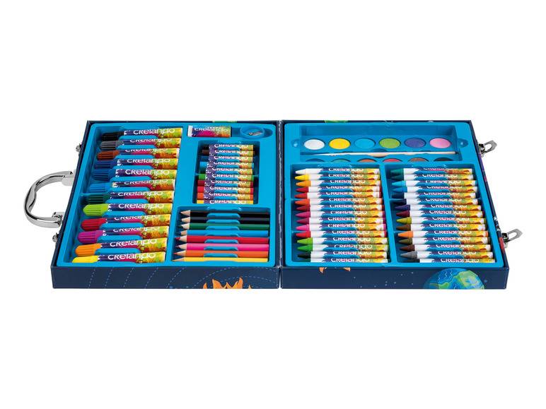 crelando® Kinder-Malkoffer, mit Farben, Stiften und Zubehör Neuheiten