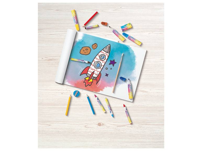 crelando® Kinder-Malkoffer, mit Farben, Stiften und Zubehör Neuheiten