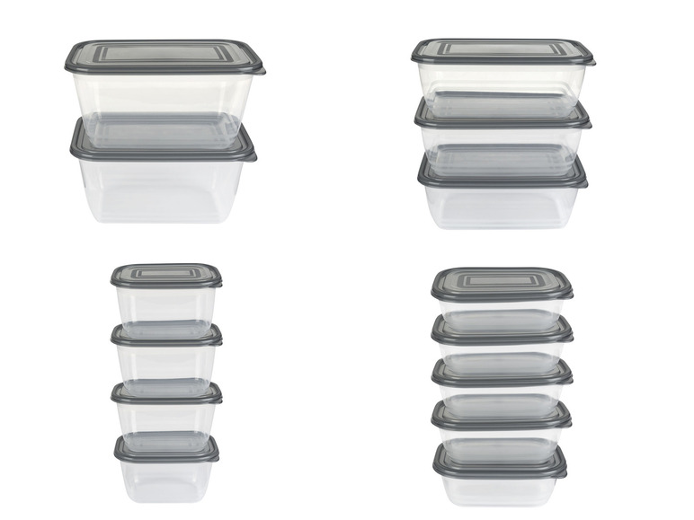 ERNESTO® Kühlschrankdosen-Sets, mit Deckel, nestbar