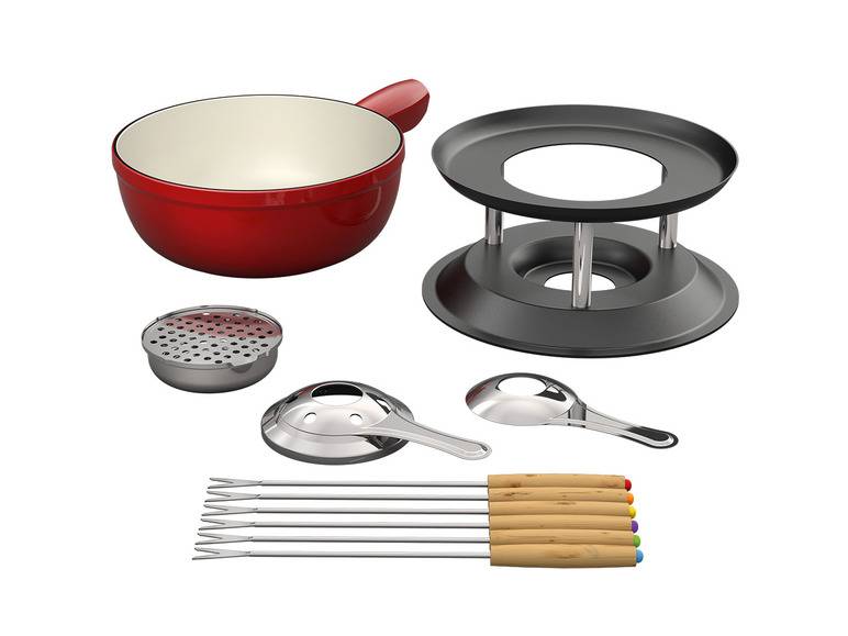 ERNESTO® Fondue Gusseisen 20 cm 50% Rabatt für begrenzte Zeit