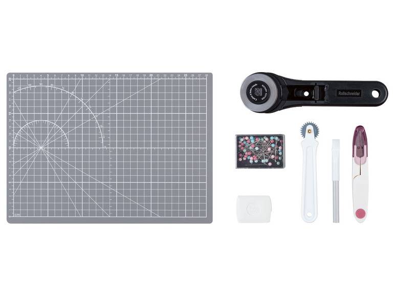crelando® Profi-Schneiderset / Nähgarn-Kollektion / Schneidematte mit Zubehör Rabatt