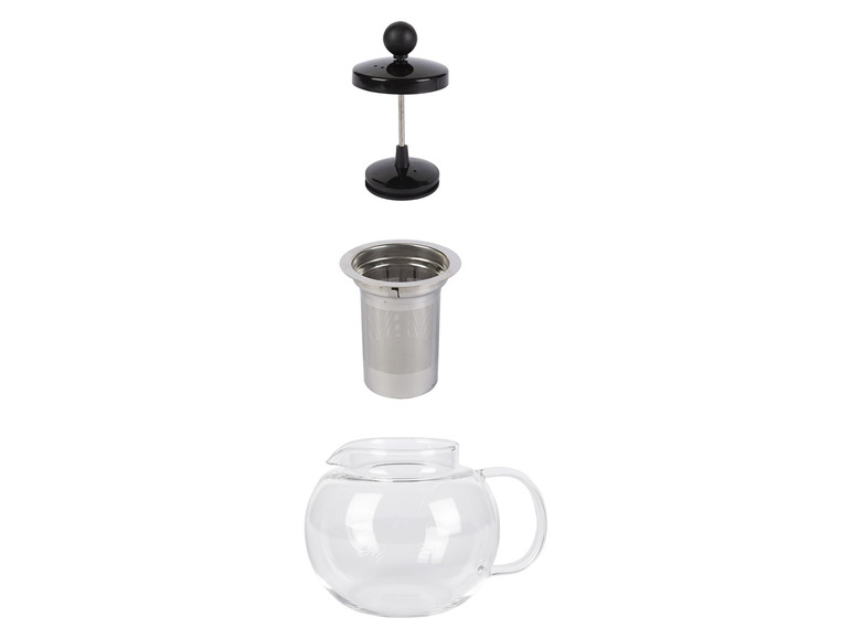 ERNESTO® Glas-Teekanne /-Kaffeebereiter, besonders leicht Günstig kaufen
