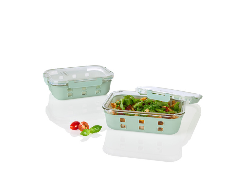 ERNESTO® Glas-Frischhaltedosen-Set, 2 Stück Versandkostenfrei