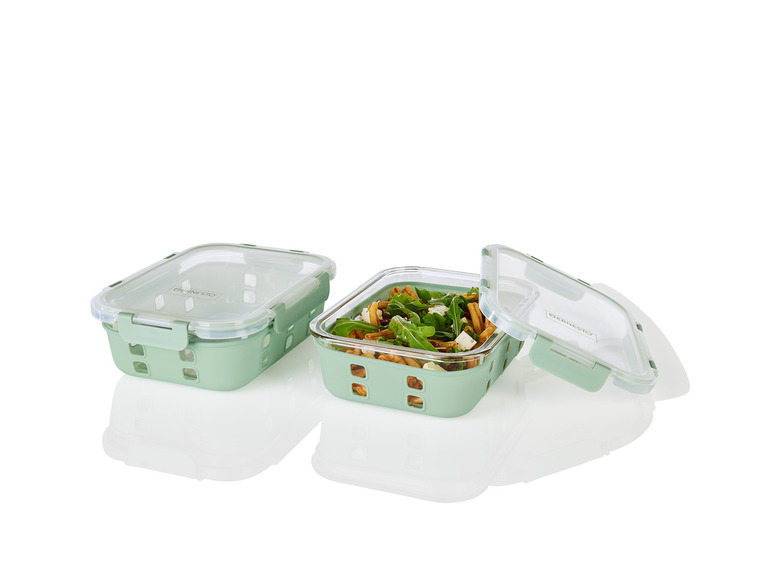 ERNESTO® Glas-Frischhaltedosen-Set, 2 Stück Versandkostenfrei