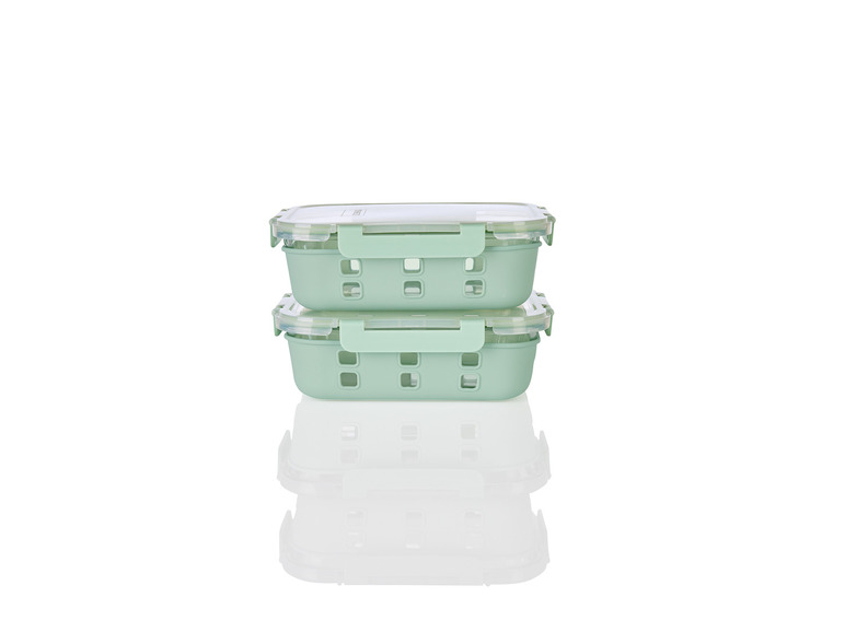 ERNESTO® Glas-Frischhaltedosen-Set, 2 Stück Versandkostenfrei