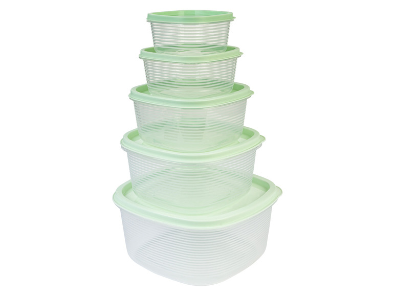 ERNESTO® Vorratsdosen-Set, 5-teilig, stapelbar Riesige Ersparnisse