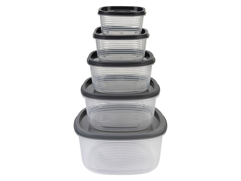 ERNESTO® Vorratsdosen-Set, 5-teilig, stapelbar Riesige Ersparnisse