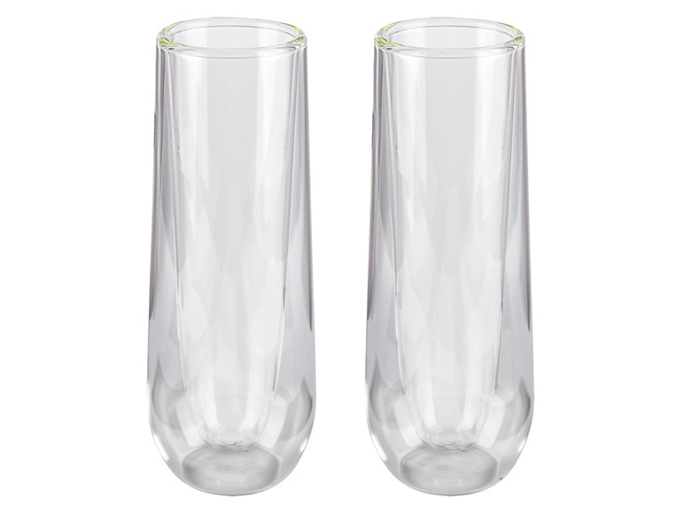 ERNESTO® Doppelwandige Gläser, 2 Stück, aus Borosilikatglas Super Sparpreis