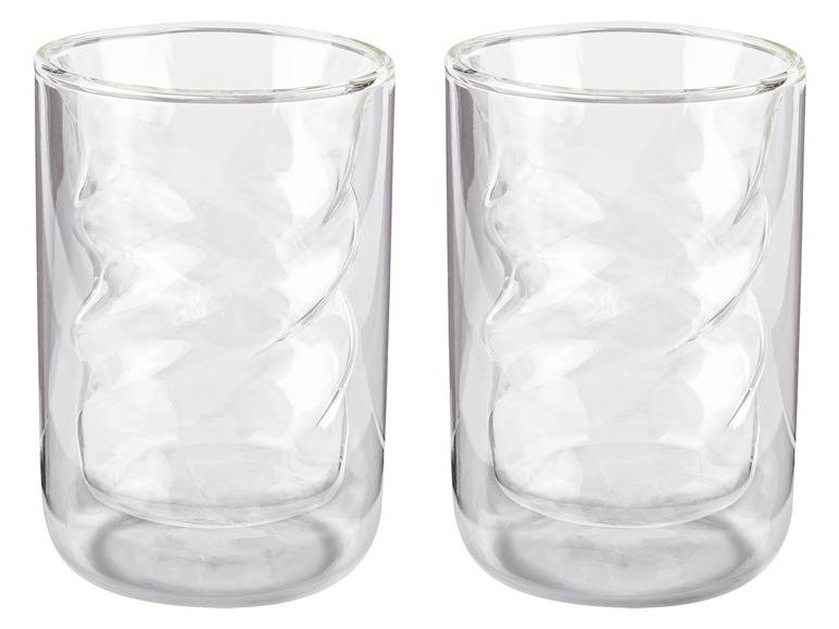ERNESTO® Doppelwandige Gläser, 2 Stück, aus Borosilikatglas Super Sparpreis