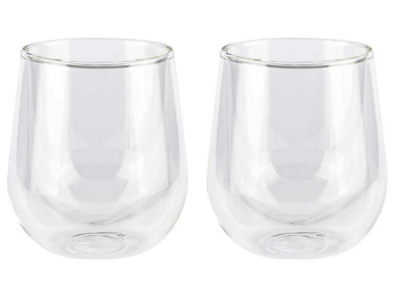 ERNESTO® Doppelwandige Gläser, 2 Stück, aus Borosilikatglas Super Sparpreis