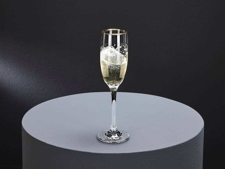 ERNESTO® Glas Set, 6-teilig, mit Goldrand Neueste Stile
