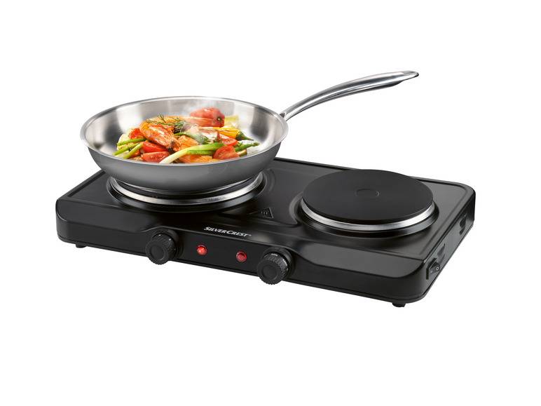 SILVERCREST® KITCHEN TOOLS Doppelkochplatte »SDK 2500 E1 / SDK 2300 E1 / SODK 2500 E1«, 2500 W zollfrei