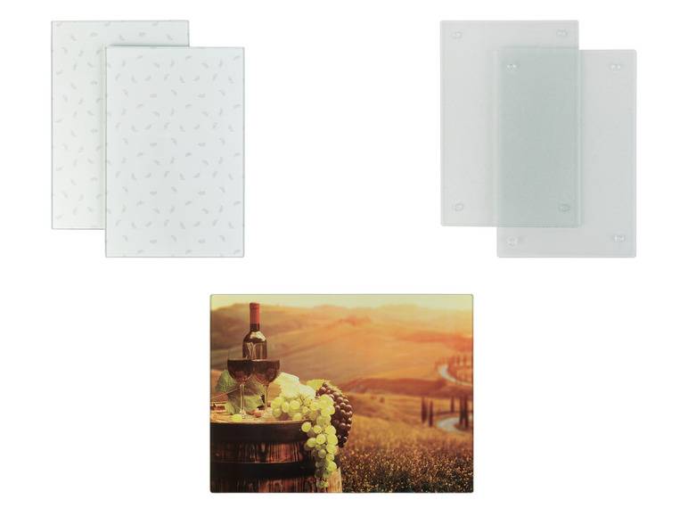 LIVARNO home Glas-Schneidebretter \ Glas-Schneidebrett, mit Antirutschfüßen Verkauf