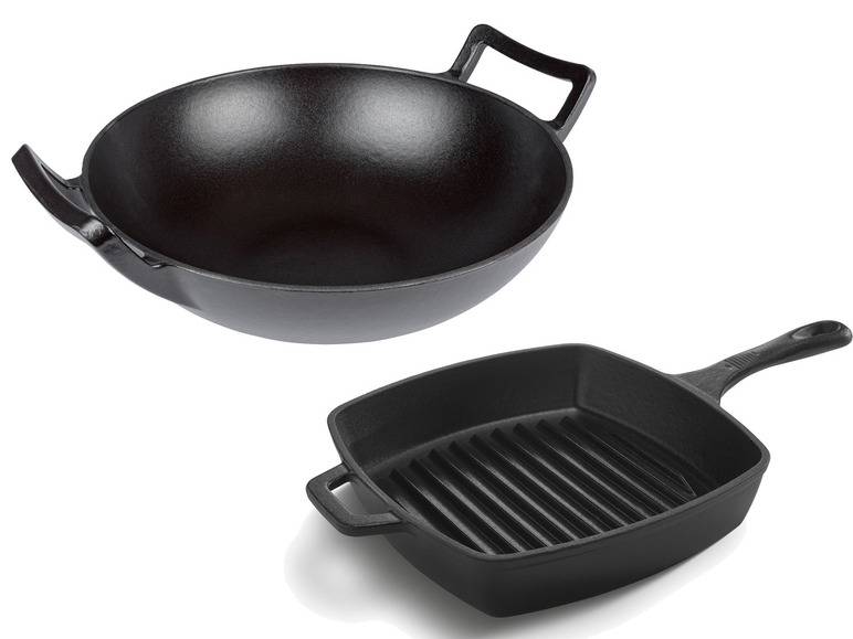 GRILLMEISTER Gusseisen mit Wok und Bratpfanne Cyber Monday
