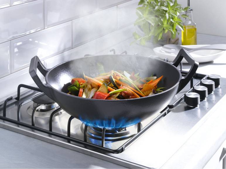 GRILLMEISTER Gusseisen mit Wok und Bratpfanne Cyber Monday