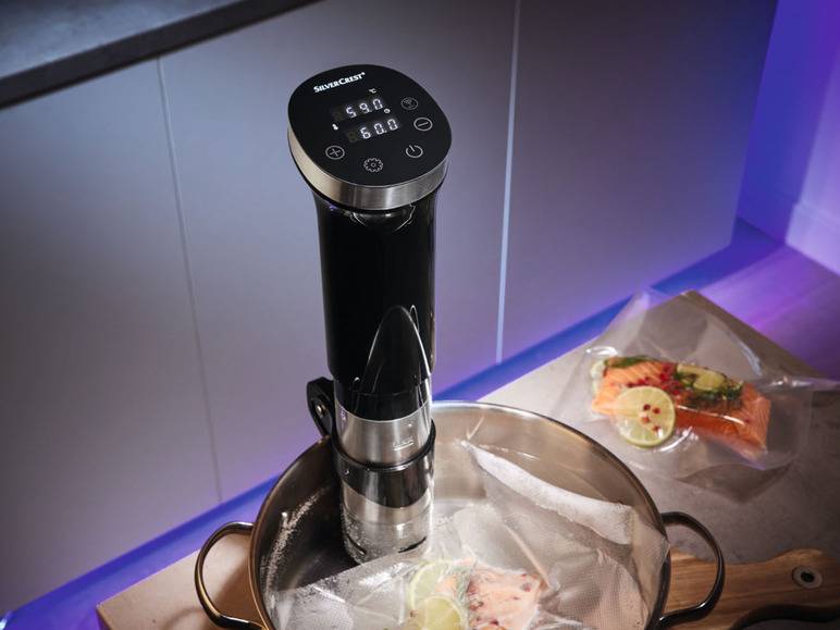 SILVERCREST® KITCHEN TOOLS Sous-Vide-Stick Smart SSVSS 1200 A1, WLAN-Funktion Lagerräumung
