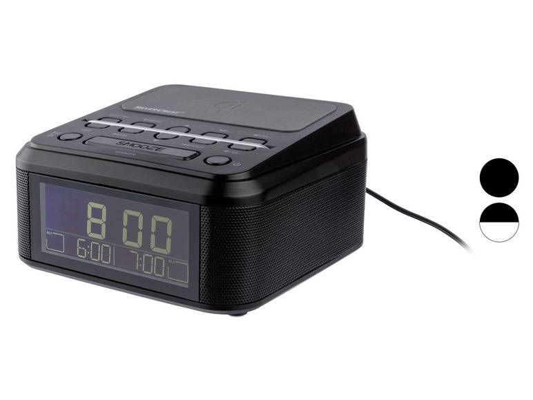 SILVERCREST® Uhrenradio, mit Qi Ladung, DAB+, Bluetooth Super Sparpreis