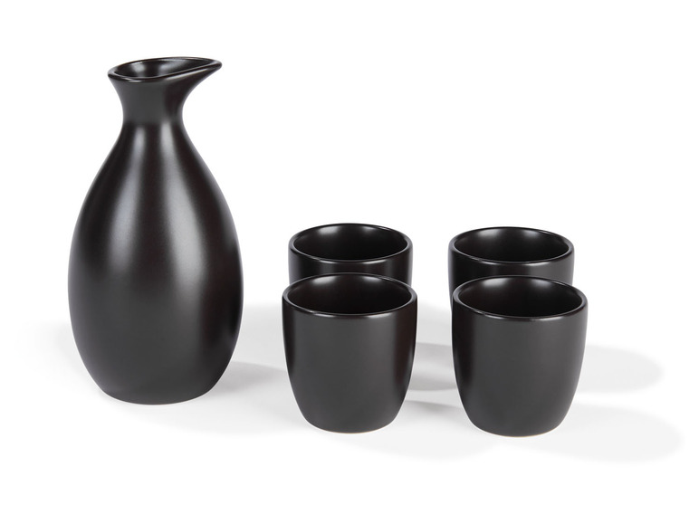 ERNESTO® Sake-Set, 5-teilig, Steingut Schlussverkauf