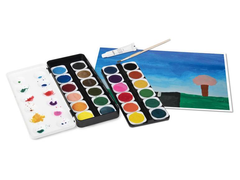 crelando® Schuldeckfarbkasten, 24 Farben Sonderangebot