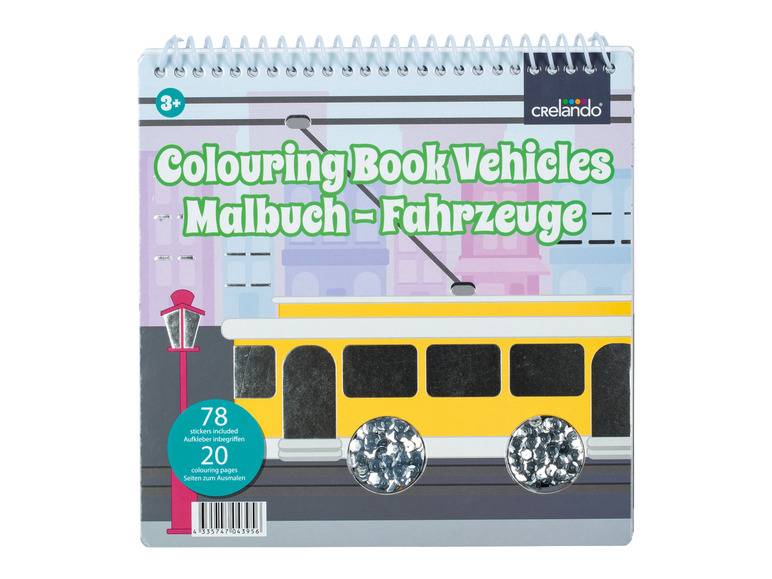 crelando® Malbuch, mit Pailletten und Stickern Neueste Mode