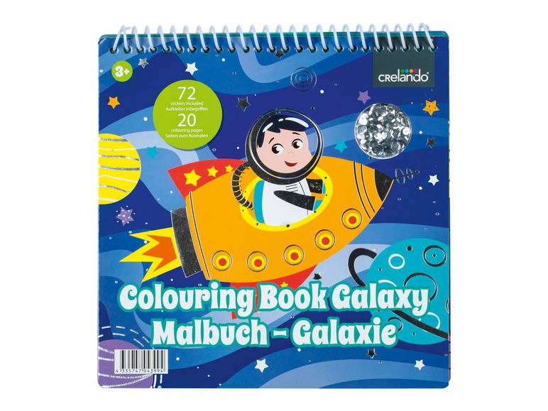 crelando® Malbuch, mit Pailletten und Stickern Neueste Mode