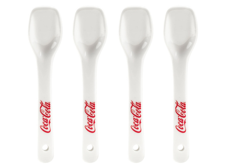 Coca Cola Eisbecher mit Löffeln, 4er Set Letzter Tag
