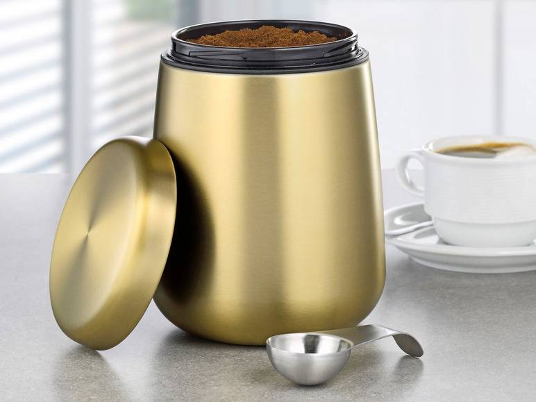Esmeyer Kaffee-/ Vorratsdose Edelstahl inkl. Löffel im Deckel Clearance-Verkauf