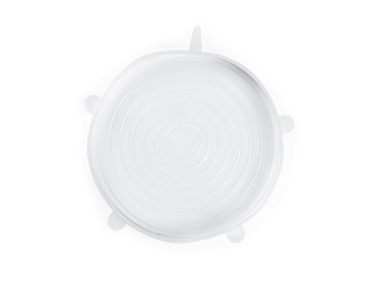 GOURMETmaxx Flexible Silikondeckel, 12 Stück , transparent Flash Sale