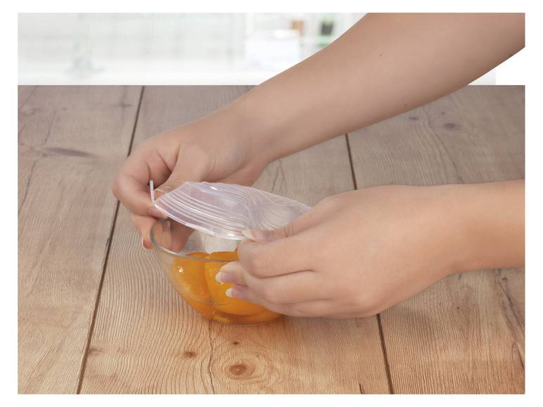 GOURMETmaxx Flexible Silikondeckel, 12 Stück , transparent Flash Sale