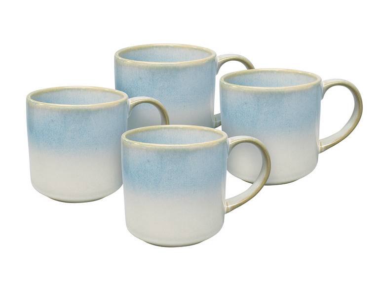 vanWell Kaffeebecher 4erSet 38cl mit Farbglasur Steingut Begrenzte Freigabe