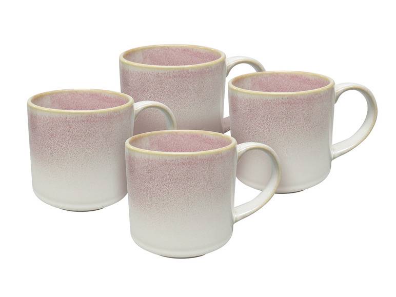 vanWell Kaffeebecher 4erSet 38cl mit Farbglasur Steingut Begrenzte Freigabe