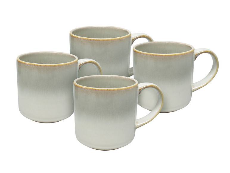 vanWell Kaffeebecher 4erSet 38cl mit Farbglasur Steingut Begrenzte Freigabe