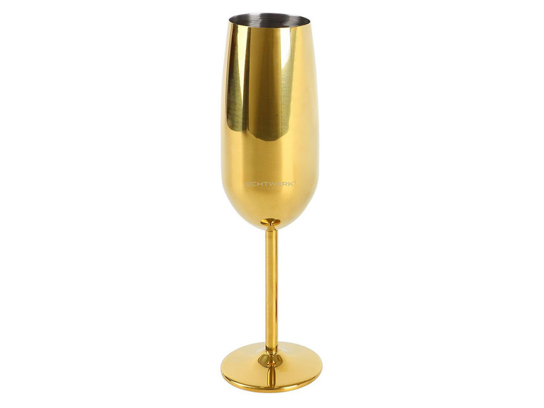 ECHTWERK Sekt-/Champagnerkelch aus Edelstahl Set Nur noch ein Tag übrig