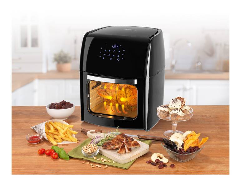 GOURMETmaxx Heißluftfritteuse mit Rotisserie, 1800 W, 12 l Kauf eins, bekomm eins gratis