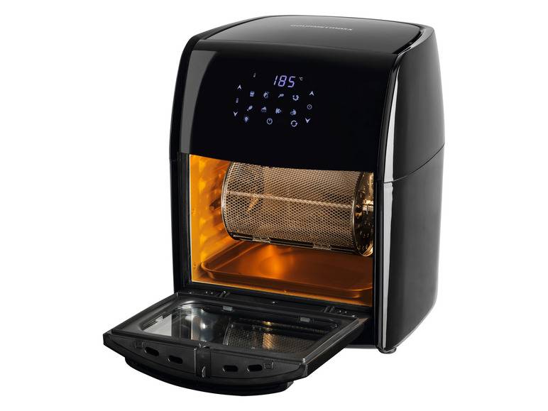 GOURMETmaxx Heißluftfritteuse mit Rotisserie, 1800 W, 12 l Kauf eins, bekomm eins gratis