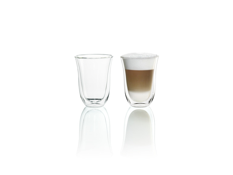 Delonghi Latte Macchiato Gläser, 220 ml, 2er Set Kostenlose Rückgabe