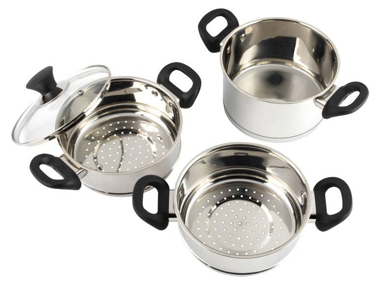 Salter® Dampfgartopf-Set, 4-tlg. Ø 18 cm Discount Store für neue Produkte